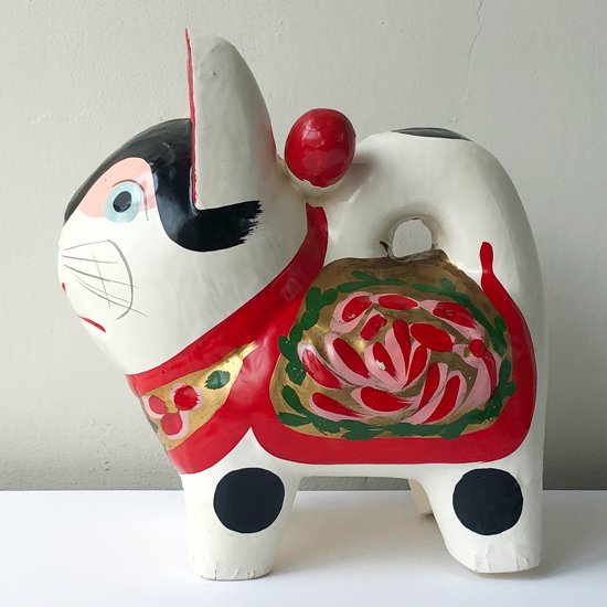 Vintage Japanese Folk Art 犬の張子 大