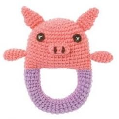 ハンドメイド ニットトイ ピッグ