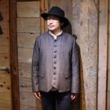 QUILP Morris 9 buttons Indigo Herringbone