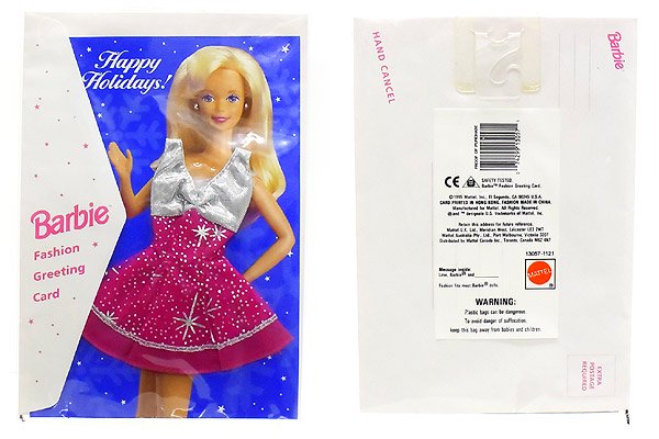 Barbie/バービー・Fashion Greeting Card/ファッショングリーティングカード・Happy Holidays