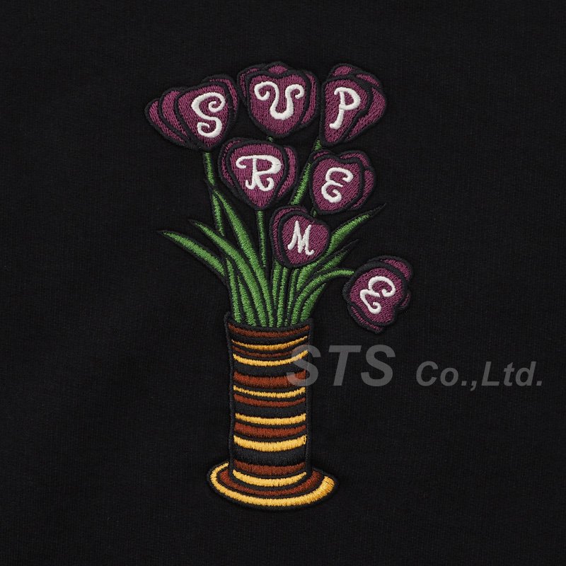 supreme flower vase hoodie