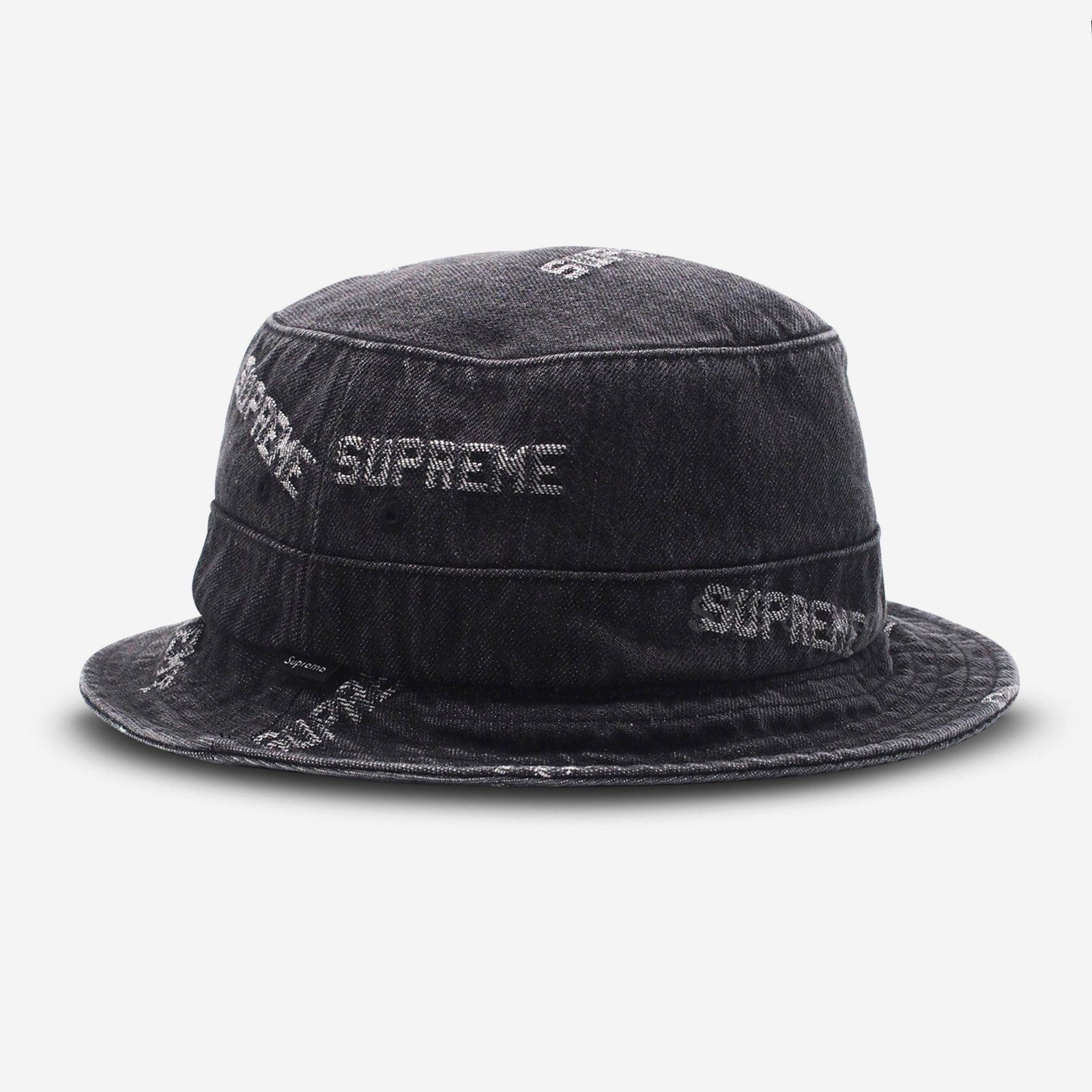 supreme logo denim crusher