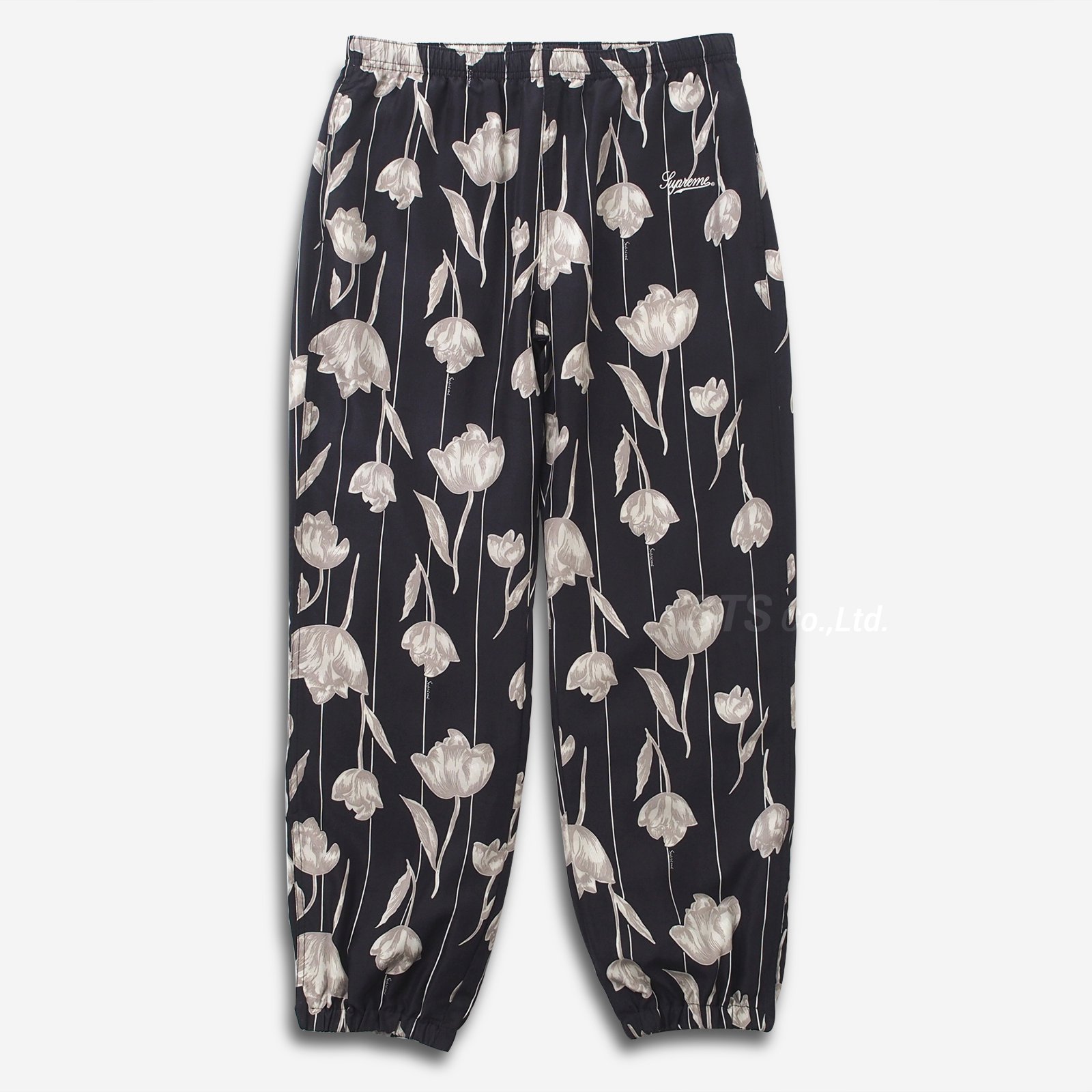 supreme floral silk track pant