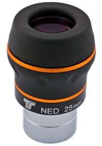 TS 1,25" ED Eyepiece 25mm - 60° Flat Field - high contrast
