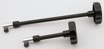 2 flexible shafts for telescope mounts, 22 + 11.5 cm