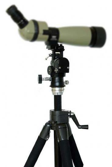 Geared AZ head with fine controls - for photo tripods with 3/8"