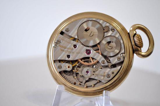 [222] ウォルサム Waltham 鉄道懐中時計 Vanguard 23石 - アンティーク懐中時計の販売買取専門店 古響堂