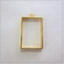 Cカラワク(空枠) C長四角中 ゴールド色 33*22 内30*19 厚4mm