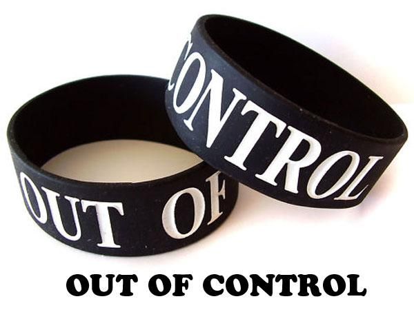 メッセージブレスレット OUT OF CONTROL 制御不能 Cafe de Zion online shop カフェドザイオン・オンラインショップ