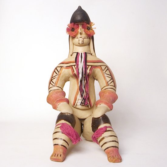 Vintage Folk Art: Pottery Large Figure / Karaja - Swimsuit 