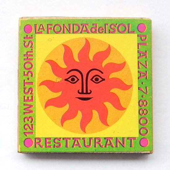 Vintage Miscellaneous: La Fonda Del Sol Match Box / Alexander