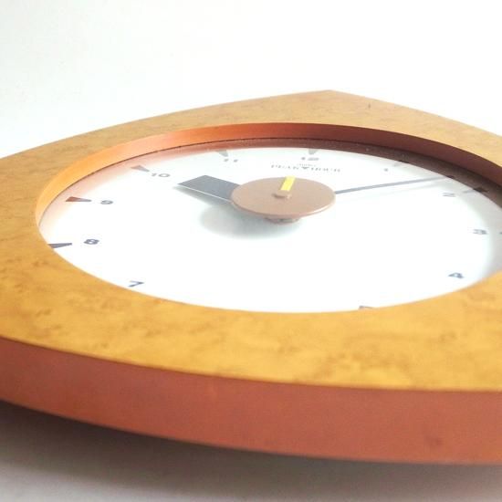 80's Birds Eye Maple Plywood Wall Clock by Studio PEAK▽HOUR