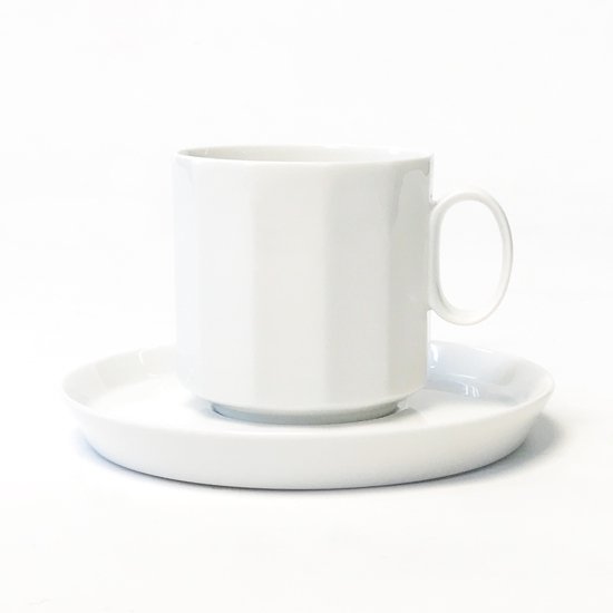 Vintage Ceramic: Polygon Cup & Saucer / Tapio Wirkkala