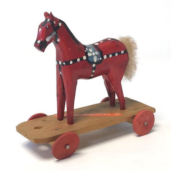  ポーランドで作られた古い馬の玩具 