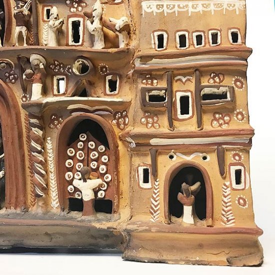 Vintage Peruvian Folk Art: Pottery Large Church - Swimsuit Department Shop  Online