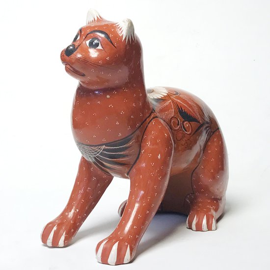 Vintage Folk Art: Pottery Large Cat - Swimsuit Department Shop Online