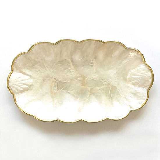 Vintage Folk Art: Shell Small Tray