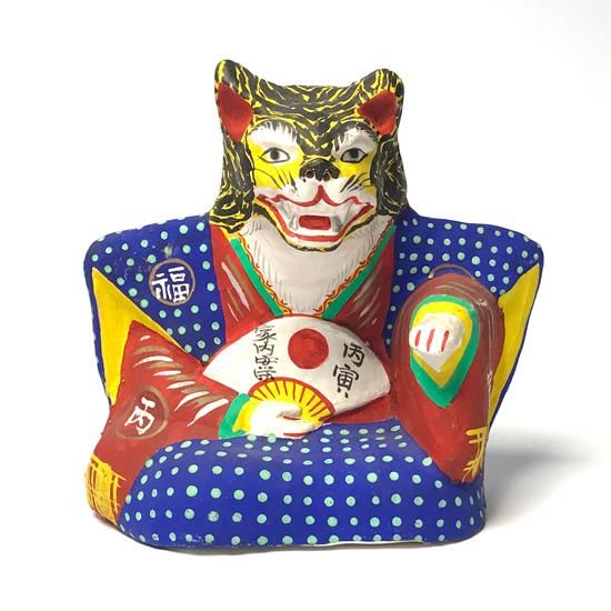 Vintage Japanese Folk Art: 招き虎 - Swimsuit Department Shop