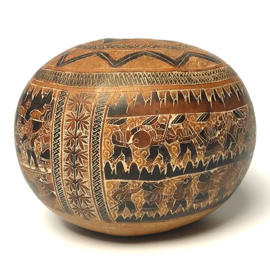 Vintage Folk Art: Carved Gourd - Swimsuit Department Shop Online