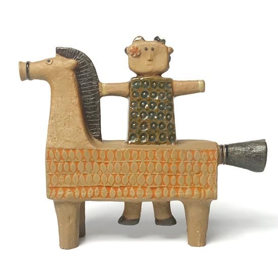 Vintage Ceramic: Horse and Rider / Stig Lindberg - Swimsuit