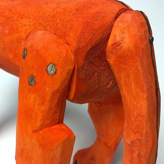 【激レア】 オアハカン・ウッド・カーヴィング　「ライオン ブルー」 激レア】 オアハカン ウッド カーヴィング 「ライオン」 - メルカリ