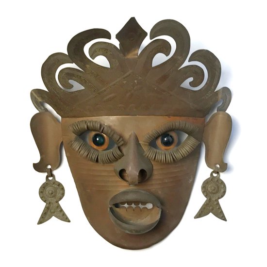 Vintage Folk Art: Tin Mask - Swimsuit Department Shop Online