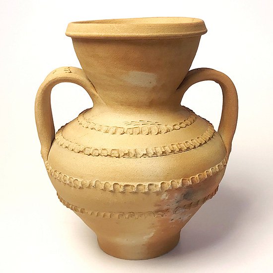  ヨーロッパの陶器 : 素焼きのアンフォラ  