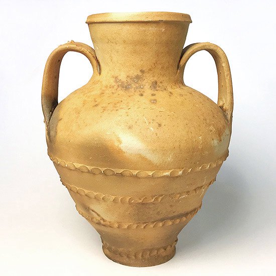  Vintage European Pottery : 素焼きのアンフォラ
