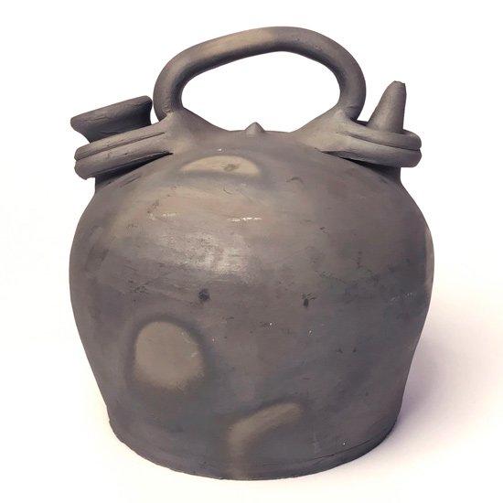  ヨーロッパの陶器 : 黒陶のボティホ(小)  