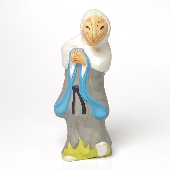 Vintage Japanese Folk Art: 白蔵主 / 伏見人形 Vintage Japanese Folk Art: 白蔵主 / 伏見人形