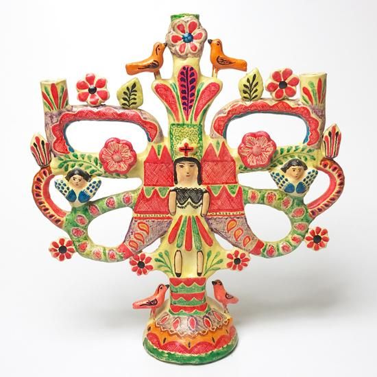 Vintage Folk Art: Large Tree of Life / Francisco Flores