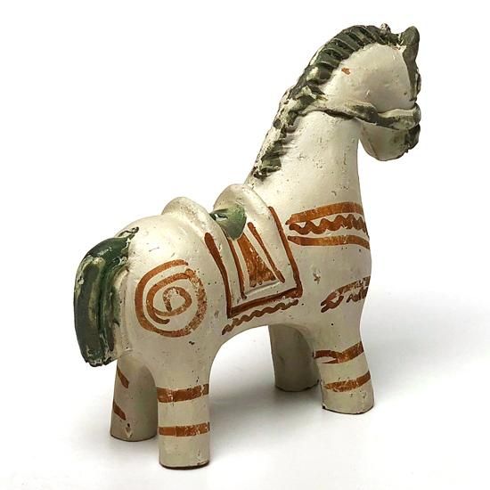 Vintage Folk Art: Pottery Horse - Swimsuit Department Shop