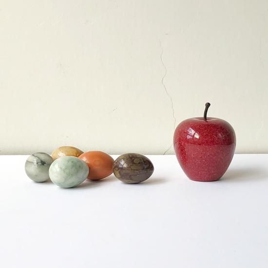 Vintage Miscellaneous: Stone Egg Set Vintage Miscellaneous: Stone Egg Set