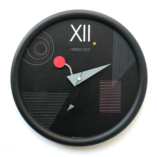 稀少！Nicolai Canetti 掛け時計 ポストモダン メンフィスデザイン 稀少！Nicolai Canetti 掛け時計 ポストモダン メンフィスデザイン