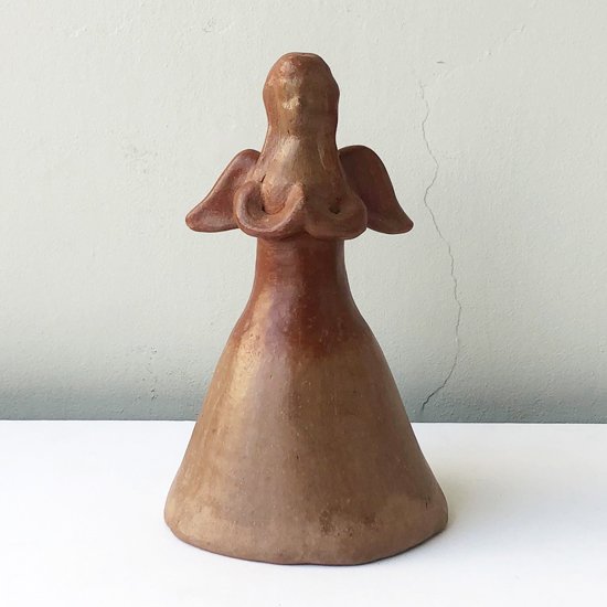 Vintage Folk Art: Pottery Candle Holder (Angel) - Swimsuit