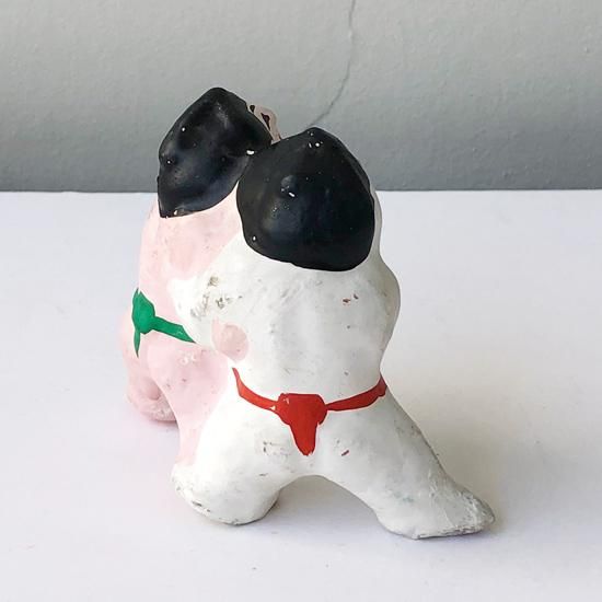 Vintage Japanese Folk Art: 組相撲／下河原人形