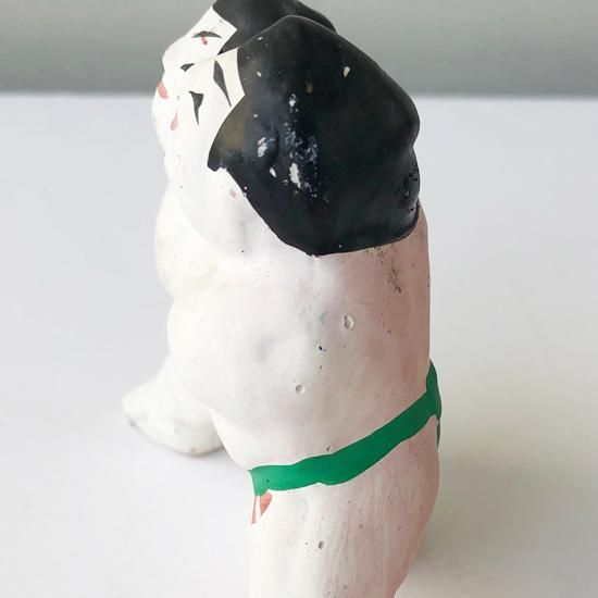 Vintage Japanese Folk Art: 組相撲／下河原人形