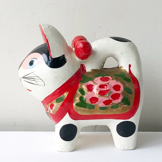 Vintage Japanese Folk Art: 犬の張子