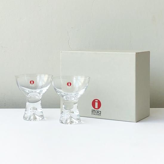 Vintage Glass Tapio Sherry Glass Set Of 2 Tapio Wirkkala