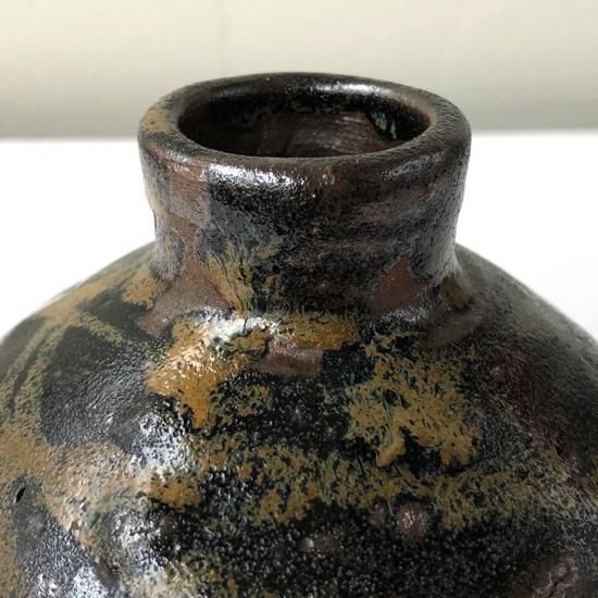 古い上野焼徳利　小石原.小鹿田.花器.骨董.アンティーク.古道具.李朝.民芸 Yahoo!オークション -「小石原焼 徳利」の落札相場・落札価格