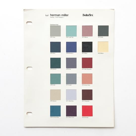 herman miller ファブリック　テキスタイルサンプル　額装済み herman miller ファブリックテキスタイルサンプル額装済み