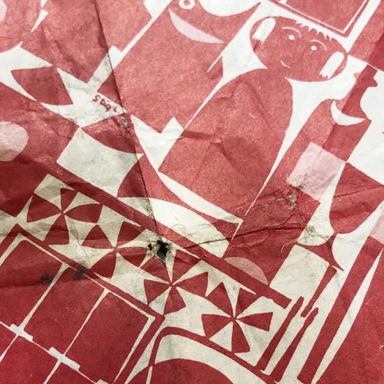 新品/非売品】【Lindberg】【リンドベリ】包装紙ミニ風呂敷,ハンカチ