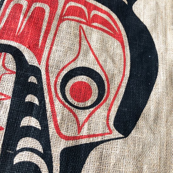 Vintage Folk Art: Native Canadian Art Screen Print Tapestry