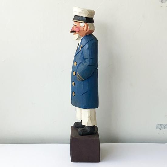 パネライ 希少 Vintage Miscellaneous: Large Wooden Sailor Figure 一般