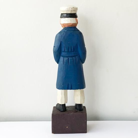 Vintage Miscellaneous: Large Wooden Sailor Figure