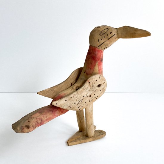 Vintage Folk Art: Wood Carving (Bird) - Swimsuit Department Shop