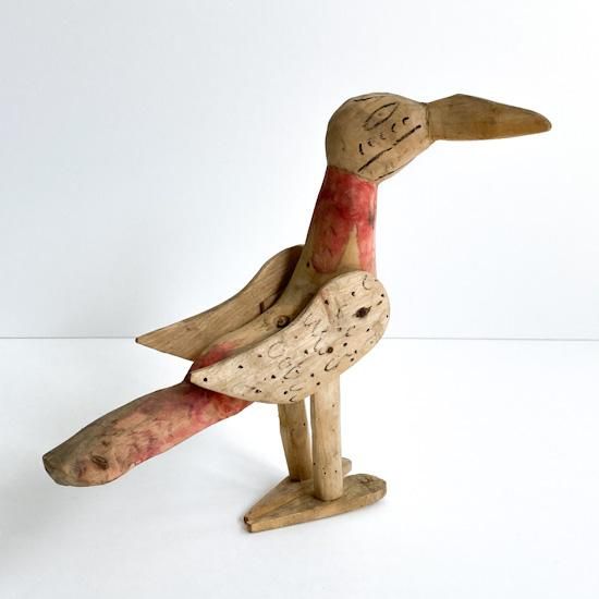 Vintage Folk Art: Wood Carving (Bird) - Swimsuit Department Shop