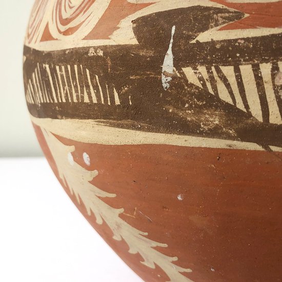  1970年代メキシコで作られた、大きな陶器のベース 