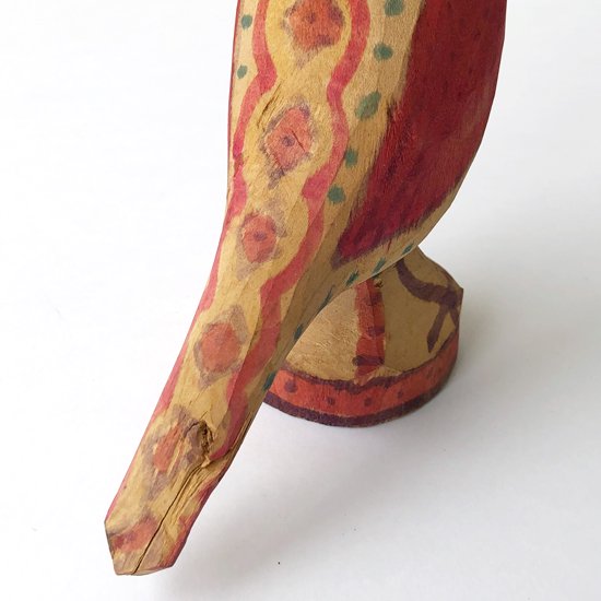 ワンカイヨの古い木彫りの鳥