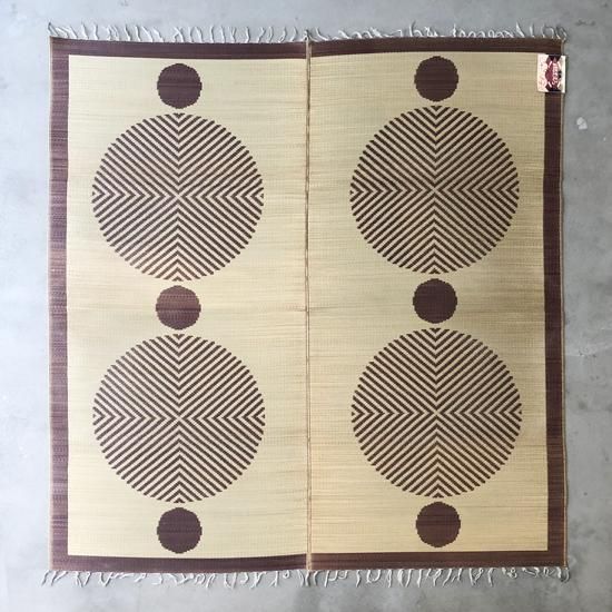Vintage Japanese Folk Art 倉敷はなむしろ 丸綾 茶 二畳用 外村吉之助 Swimsuit Department Shop Online Vintage Japanese Folk Art 倉敷はなむしろ 丸綾 茶 二畳用 外村吉之助 Swimsuit Department Shop Online